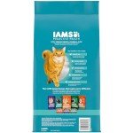 IAMS PROACTIVE HEALTH Adult Indoor Weight Control & Hairball Care Dry Cat Food with Chicken & Turkey Cat Kibble, 3.5 lb. Bag