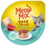 Meow Mix Paté & Shreds Wet Cat Food Variety Pack, Seafood & Poultry Favorites, 2.75 Ounce Cup (Pack of 12)