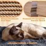 Yaheetech 62.2inches Cat Tree Cat Tower Cat Condo with Platform & Hammock, Scratching Posts for Kittens Pet Play House with Plush Perch for Indoor Activity Relaxing