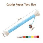 CATSFALO Catnip Toys, 7.78inch Catnip Toys Chew Rope, Sisal Rope Cat Toys for Teeth Cleaning, Indoor Interactive Cat Teasing Toy, Soothing Rope Cat Toys for Kitten, 4 Packs