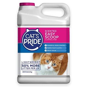 Cat's Pride Lightweight Clumping Litter: Easy Scoop - Powerful Odor Control - Scented, 10 Pounds