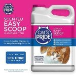 Cat's Pride Lightweight Clumping Litter: Easy Scoop - Powerful Odor Control - Scented, 10 Pounds