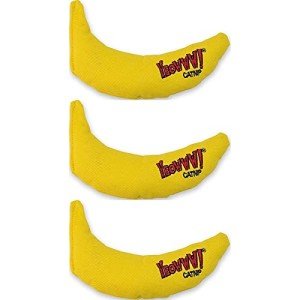 YEOWWW! DuckyWorld 100% ORGANIC CATNIP Leaf & Flower Cat Toy BANANA 3 PACK