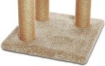 Amazon Basics - Cat Tree Indoor Climbing Activity Tower with Scratching Posts, multi-level, Large, 17.7" x 45.9", Beige