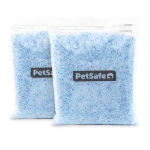 PetSafe ScoopFree Premium Crystal Cat Litter (Two 4.3 Lb Bags of Litter - 8.6 Lb Total) Kitten Litter Quickly Absorbs Urine, Dries Solid Waste, Eliminates Odors 5 Times Faster, Fresh Scent