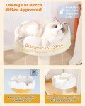 Happi N Pets Cloud Cat Scratching Post with Bed, Cat Tree Tower for Indoor Cats, Natural Sisal Cat Scratcher with Soft Perch for Kitten & Adult Cats, Small Cat Tower with Toys, Cat Activity Tree