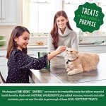 Greenies Feline Smartbites Skin & Fur Crunchy and Soft Natural Cat Treats, Chicken Flavor, 4.6 oz. Pack