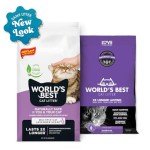 WORLD'S BEST CAT LITTER Multiple Cat Lavender Scented 15-Pounds - Natural Ingredients, Quick Clumping, Flushable, 99% Dust Free & Made in USA - Calming Fragrance & Long-Lasting Odor Control