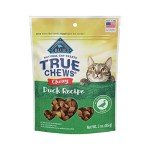 Blue Buffalo True Chews Natural Chewy Cat Treats, Made in the USA, Duck Recipe, 3-oz Resealable Bag