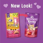 Wellness Kittles Crunchy Natural Grain Free Cat Treats, Salmon & Cranberry, 2-Ounce Bag (Package May Vary)