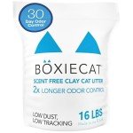 Boxie® Unscented 30 Day Natural Odor Control Cat Litter, 16lb Clumping Clay Kitty Litter