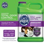 Cat's Pride Max Power: Total Odor Control - Up to 10 Days of Powerful Odor Control - Strong Clumping - 99% Dust Free - Multi-Cat Litter, Scented, 15 Pounds