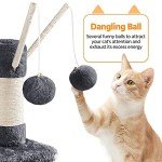 Yaheetech Cat Tree, 67in Cat Tower for Indoor Cats, Multi-Level Cat Condos with 3 Removable Cat Teaser Sticks, Activity Center Furniture Climbing Tower w/Scratching Posts, Hammock, Basket