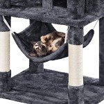 Yaheetech Cat Tree, 67in Cat Tower for Indoor Cats, Multi-Level Cat Condos with 3 Removable Cat Teaser Sticks, Activity Center Furniture Climbing Tower w/Scratching Posts, Hammock, Basket