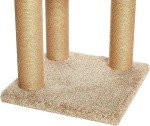 Amazon Basics Cat Tree Indoor Climbing Activity Tower with Scratching Posts, Medium, 15.7 x 31.5 Inches, Beige