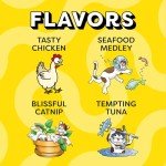 Temptations Classic Crunchy and Soft Cat Treats Feline Favorites Variety Pack, 3 oz. Pouches, Pack of 6