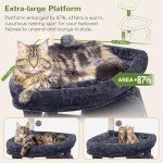 Globlazer F83 Giant Cat Tree, 83 inch Cat Tree for Indoor Cats Large Adult, XXL Cat Tower with 9 Scratching Posts for 20lb+ Heavy Duty Large Adult Cats, Dark Grey