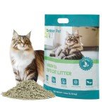 Gardner Pet Natural Tofu Cat Litter, Cat Litter with Green Tea Extract – Dust-Free, Fast Clumping, Flushable, and Odor Control for Multi-Cat Homes, 6lbs