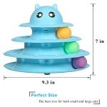 UPSKY Cat Toy Roller 3-Level Turntable Cat Toys Balls with Six Colorful Balls Interactive Kitten Fun Mental Physical Exercise Puzzle Kitten Toys