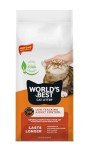 WORLD'S BEST CAT LITTER Low Tracking & Dust Control Multiple Cat Unscented 32-Pounds - Natural Ingredients, Quick Clumping, Flushable & Made in USA - Long-Lasting Odor Control & Easy Scooping