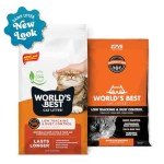 WORLD'S BEST CAT LITTER Low Tracking & Dust Control Multiple Cat Unscented 32-Pounds - Natural Ingredients, Quick Clumping, Flushable & Made in USA - Long-Lasting Odor Control & Easy Scooping