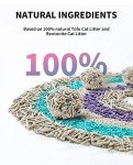 PETKIT Mixed Cat Litter Fast Clumping,Flushable,Ultra Absorbent, 100% Natural Ingredients Litter,Water Dissolvable,Really Dust-Free,Low Tracking Bentonite Tofu Litter ( 7.9 lb×4 Bags)