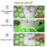 umosis Interactive Cat Toys Rechargeable,Moving Concealed Feathers,Real Mouse Squeaky,Touch Activated Cat Kitten Toy Cat Exercise Toys for Indoor Bored Adult Cats