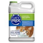 Cat's Pride Lightweight Clumping Litter: Natural - Powerful Odor Control - Unscented, 10 Pounds