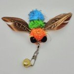 miwoowim 6 PCS Insect Bees,Feather Cat Toys, Cat Wand Toy Refill,Cat Toy Wand Replacement Attachments,Cat Toys Feather Refills,Insect Interactive Cat Teaser Wand Feathers