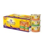 Wellness Complete Health Grain-Free Wet Canned Cat Food, Chicken & Turkey Lovers Variety Pack, 3 Ounce Can (Pack of 12)
