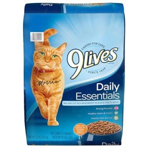 9Lives Daily Essentials Dry Cat Food With Chicken, Beef & Salmon Flavors, 12 lb Bag