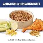 Hill's Science Diet Indoor, Adult 1-6, Easy Litter Box Cleanup, Dry Cat Food, Chicken Recipe, 15.5 lb Bag