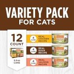 Instinct Original Grain Free Recipe Variety Pack Natural Wet Canned Cat Food by Nature's Variety, 3 Ounce (Pack of 12)