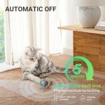 Lanfee Interactive Cat Toys for Indoor Cats, Automatic Motion Activated Moving Ball Hide and Seek Game for Indoor Exercise Kicker with 28 Inch Play Mat