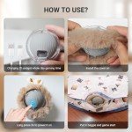Lanfee Interactive Cat Toys for Indoor Cats, Automatic Motion Activated Moving Ball Hide and Seek Game for Indoor Exercise Kicker with 28 Inch Play Mat