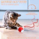 Interactive Cat Toy Ball,2025 Upgraded Cat Toys for Indoor Cats,Automatic Cat Toy,Speedy Tail Cat Toy,Consume Companion for Kitten Toy,Adult Cat Toy for Fun Time