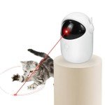 Simxihong Automatic Cat Laser Toy Interactive 3 Speed Modes with Timer Rechargeable 3 Adjustable Circling ranges Cat Toys for Indoor Cats/Kitten/Dogs