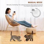 Simxihong Automatic Cat Laser Toy Interactive 3 Speed Modes with Timer Rechargeable 3 Adjustable Circling ranges Cat Toys for Indoor Cats/Kitten/Dogs