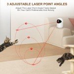 Simxihong Automatic Cat Laser Toy Interactive 3 Speed Modes with Timer Rechargeable 3 Adjustable Circling ranges Cat Toys for Indoor Cats/Kitten/Dogs