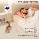 Simxihong Automatic Cat Laser Toy Interactive 3 Speed Modes with Timer Rechargeable 3 Adjustable Circling ranges Cat Toys for Indoor Cats/Kitten/Dogs