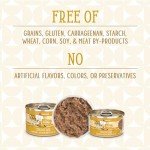 Weruva Cats in The Kitchen, Goldie Lox with Chicken & Salmon Au Jus Cat Food, 3.2oz Can (Pack of 24)