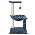 Vibrant Life 3-Level Cat Tower with Hammock and Sisal Post,26.7inch,Blue