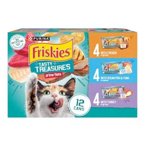 Friskies Wet Cat Food Variety Pack - 12 Cans