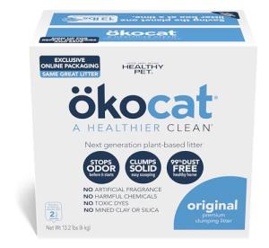 ökocat Natural Wood Cat Litter, 13.2-Pound, Clumping (Packaging May Vary)