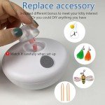 Interactive Rechargeable Cat Tumbler and Feather Wand