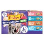 Friskies Wet Cat Food Variety Pack – 40 Cans