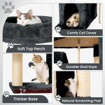 Large Multi-Level Cat Tree Tower with Cave
