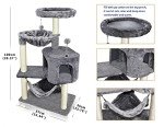 YUNWEI Cat Tree with Condo and Large Hammock