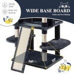 Smokey Grey Multi-Level Cat Tree with Condo