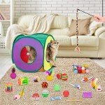 33-Piece Interactive Cat Toy Set with Tunnel